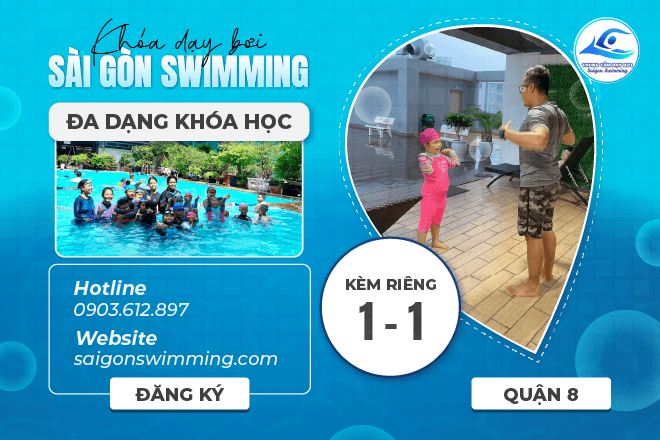  Học bơi ở Quận 8 tại Sài Gòn Swimming 